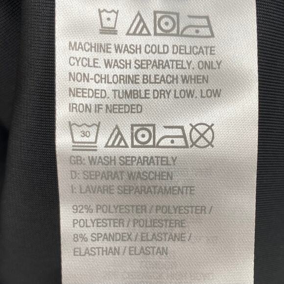 DENIM & CO CANYON RETREAT NWOT Crushed Velvet Draped Collar Cardigan Black XXS - Picture 7 of 7